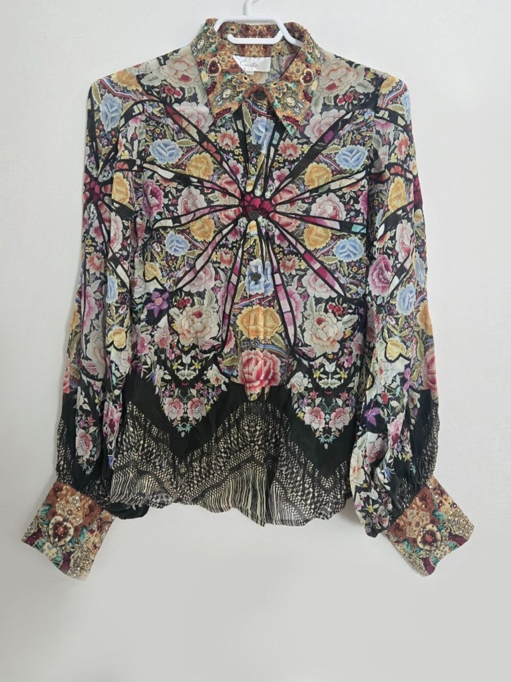 Camilla Flamenco Sweep‎ Blouse Size 1 Small